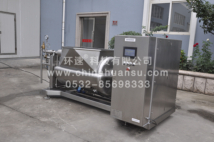 可傾斜式物料攪拌鍋，一鍵觸屏操作